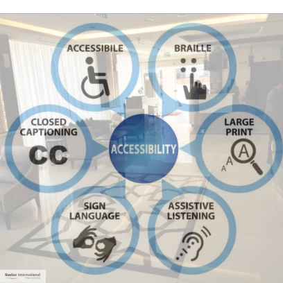 غرف ذوي الإحتياجات الخاصة